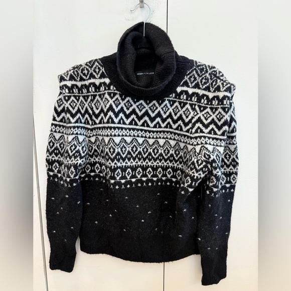 Generation Love - Odessa Fair Isle Sweater in Black